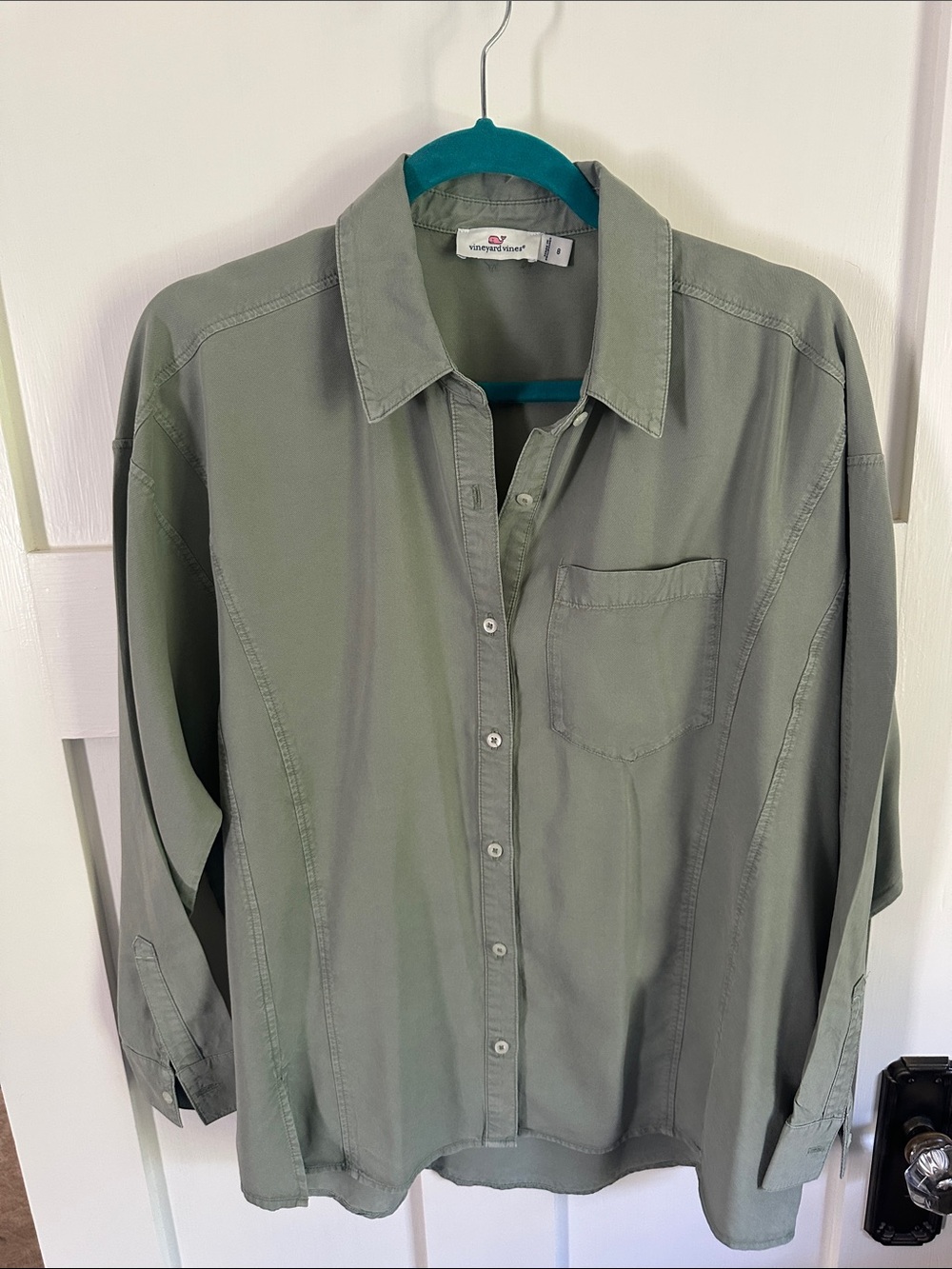 Vineyard Vines Relaxed Long-Sleeve Shirt in Sage